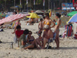 Family at the beach.